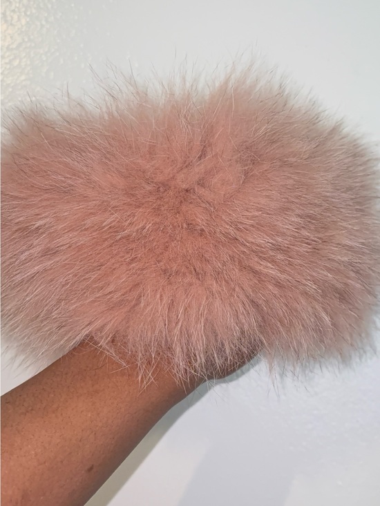 Blush Pink Real Fur Hat | Aspen Luxury Winter Glam | Switzerland Worn